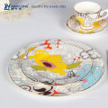 large floral pattern ceramic porcelain dinnerware bone china dish set